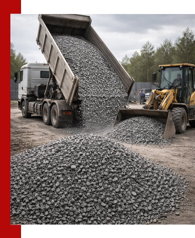Доставка и продажа щебня гранитного в Геленджике