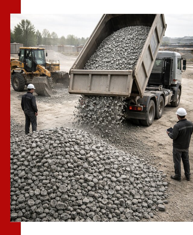 Доставка гранитного щебня фракции 20-40 в Геленджике