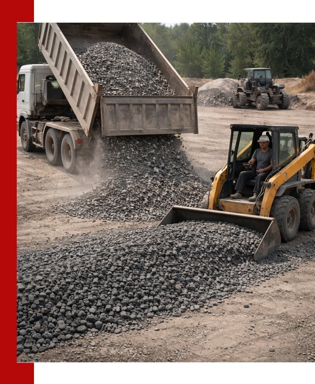 Гранитный щебень фракция 40-70 с доставкой в Геленджике