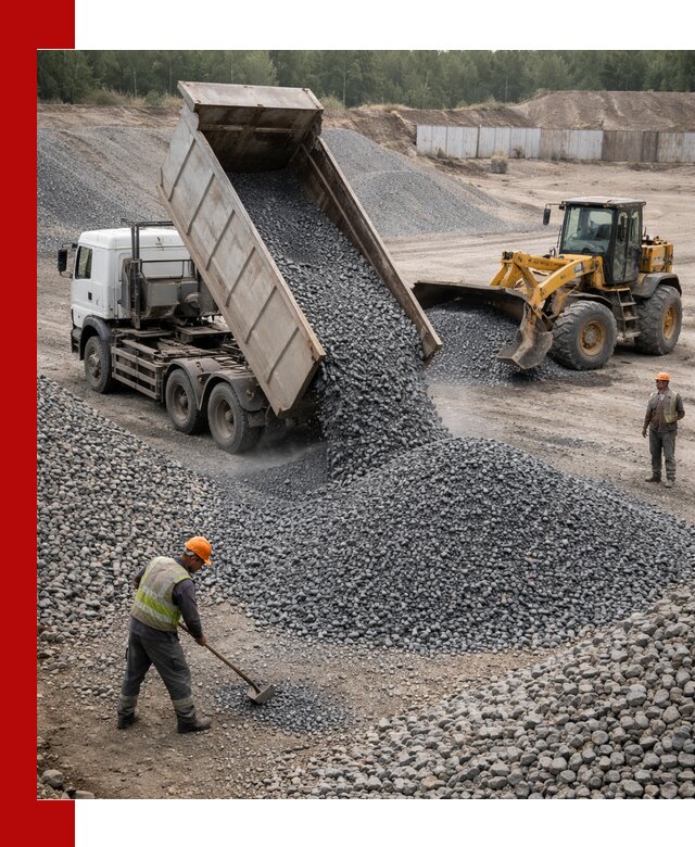 Щебень габбро-диабаз фр. 5-20 с доставкой в Геленджике