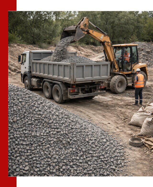 Доставка гравийного щебня в Геленджике оптом и в розницу