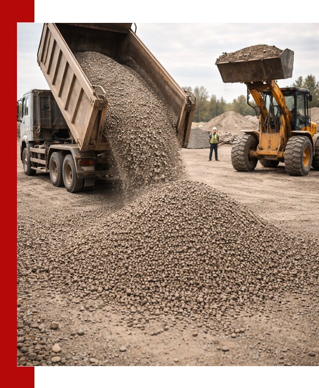 Гравийный щебень фракция 3–10 с доставкой в Геленджике