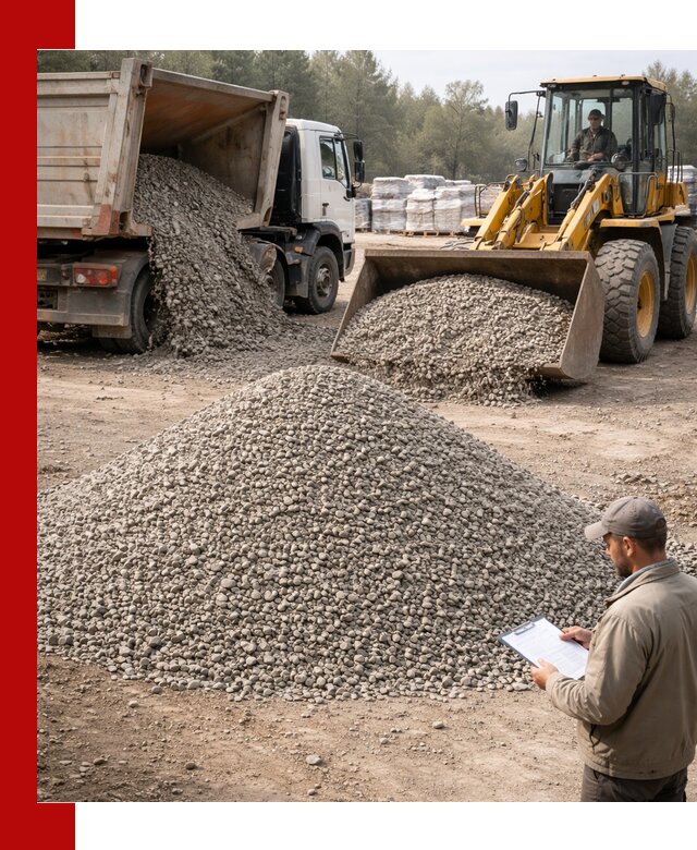 Гравийный щебень фракция 5–10 с доставкой в Геленджике