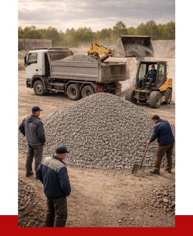 Гравийный щебень фракция 5-20 в Геленджике от 2495 р. ПРОНЕРУДГлн