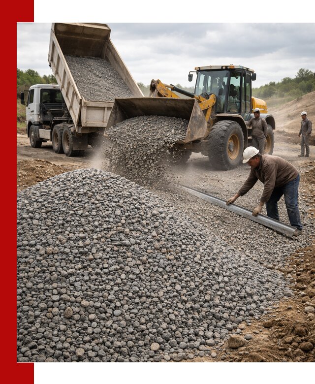 Гравийный щебень фракция 5-20 с доставкой в Геленджике