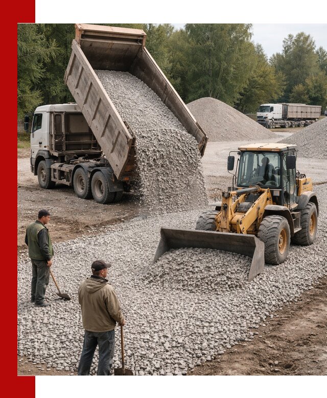 Купить гравийный щебень фракция 20-40 в Геленджике с доставкой