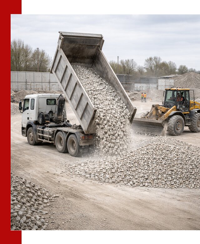Доставка и продажа известнякового щебня в Геленджике