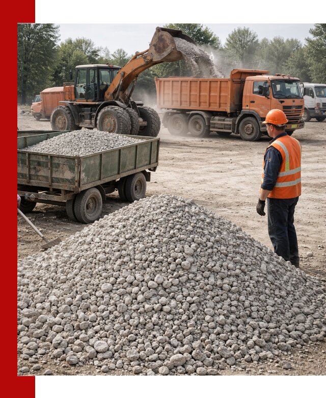 Доставка известнякового щебня фракция 20–40 в Геленджике