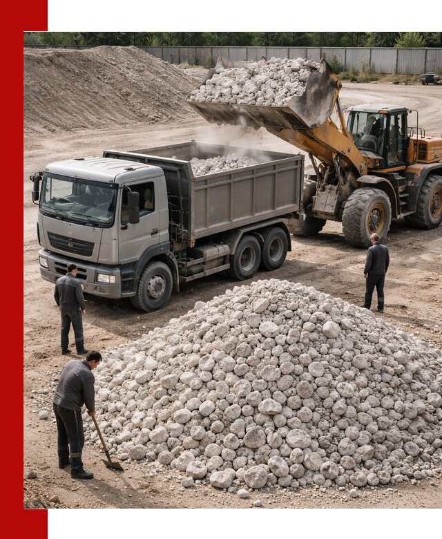 Известняковый щебень фракция 70–150 с доставкой в Геленджике