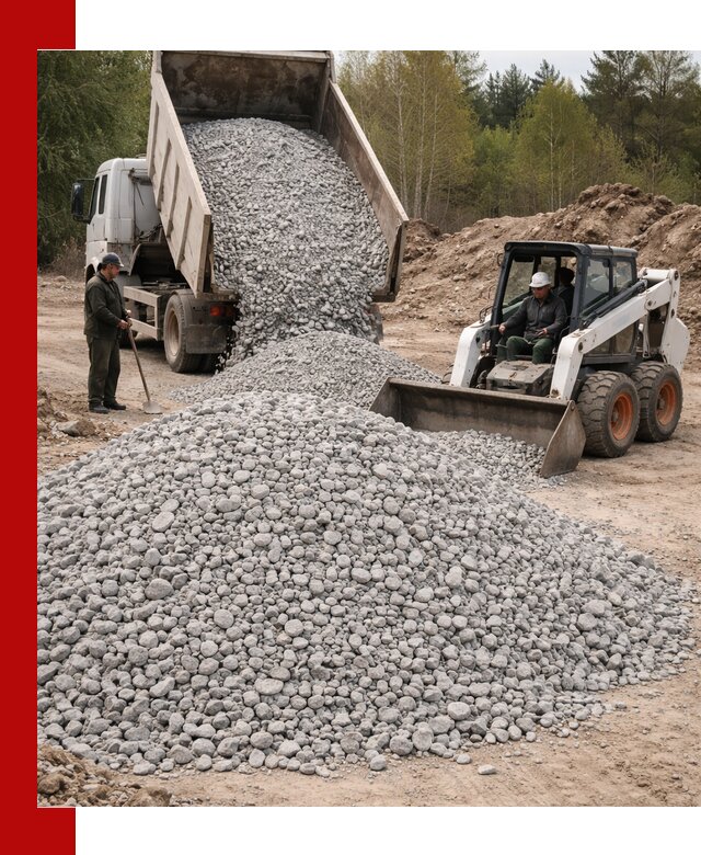 Доставка доломитового щебня в Геленджике напрямую от карьера