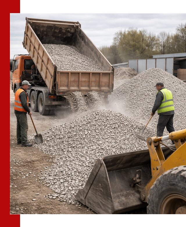 Доломитовый щебень фракции 5-20 с доставкой в Геленджике