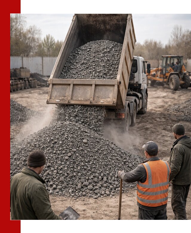 Доставка шлакового щебня в удобные сроки по выгодной цене в Геленджике