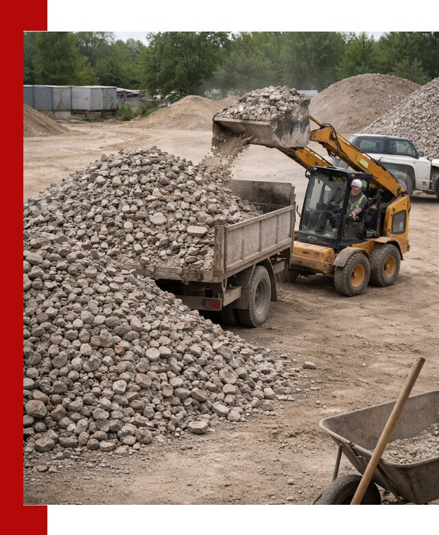 Доставка вторичного щебня в Геленджике для строительных работ