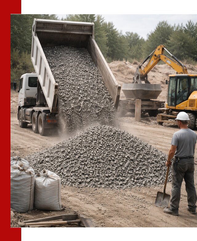 Доставка и продажа бетонного щебня в Геленджике