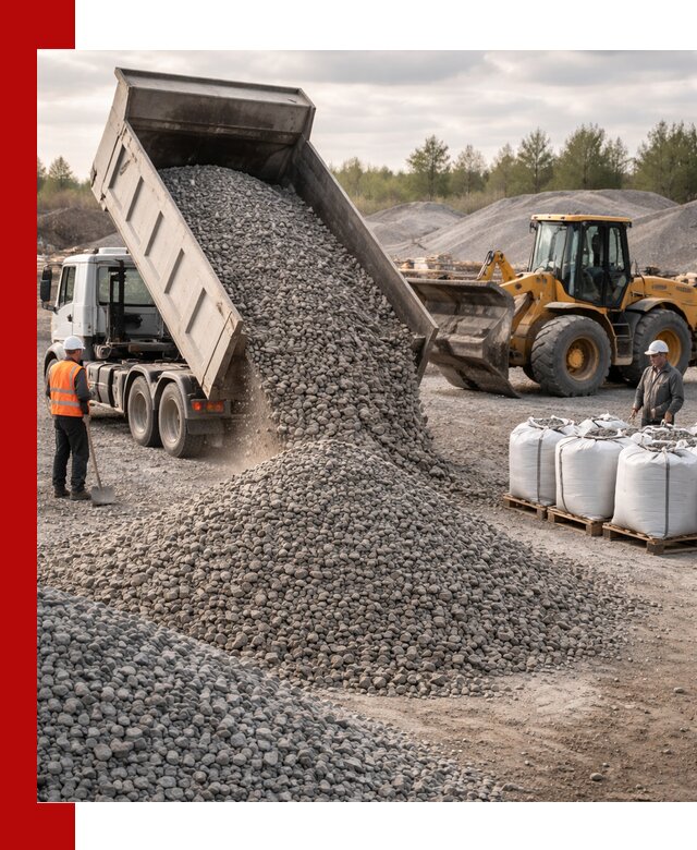 Бетонный щебень фракция 5–20 с доставкой в Геленджике