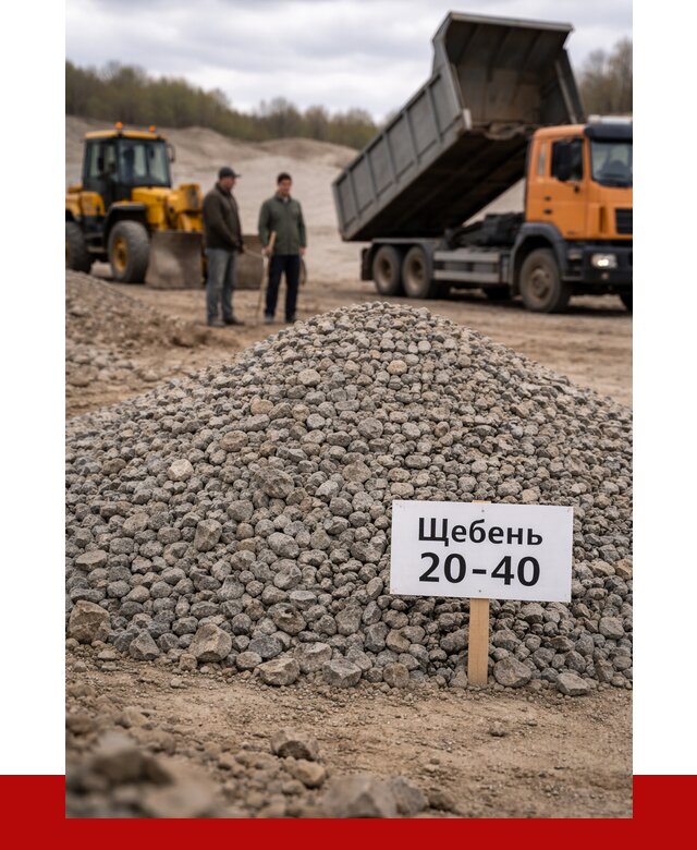 Бетонный щебень фракция 20-40 в Геленджике от 2547 р. | ПРОНЕРУДГлн