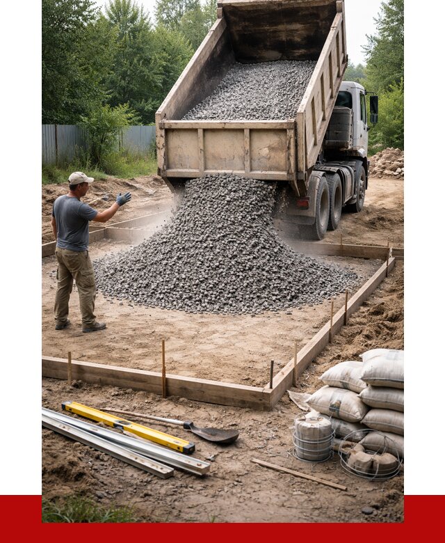 Купить щебень для фундамента в Геленджике от 4677 р. | ПРОНЕРУДГлн