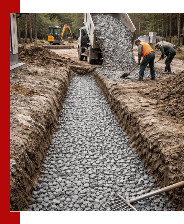 Щебень для дренажа с доставкой в Геленджике высокого качества