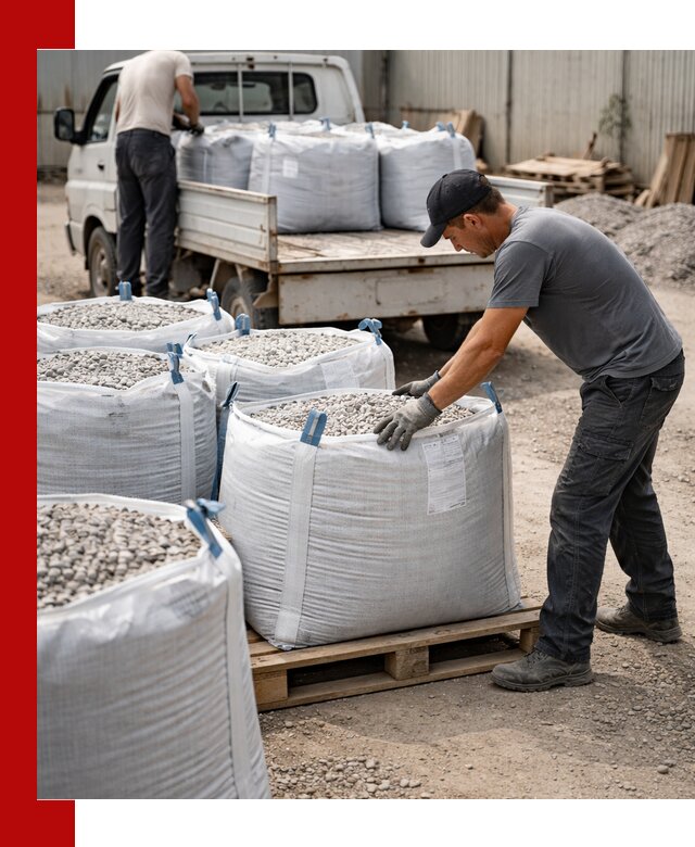 Доставка щебня в мешках по выгодным ценам в Геленджике