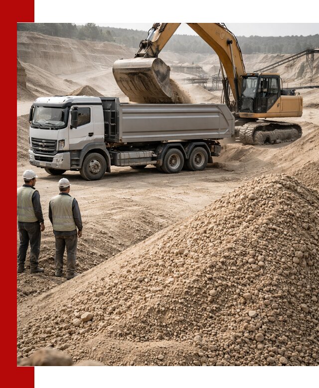 Карьерный крупнозернистый песок с доставкой в Геленджике