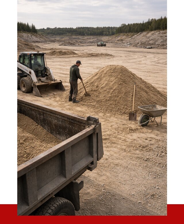 Карьерный песок среднезернистый в Геленджике, от 2287 р. ПРОНЕРУДГлн