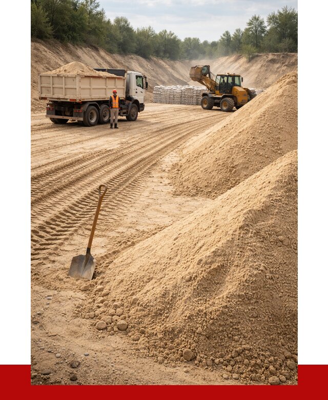 Карьерный песок мелкозернистый в Геленджике от 9355 р. | ПРОНЕРУДГлн