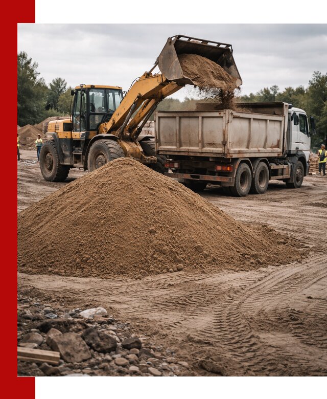 Доставка речного песка навалом в Геленджике быстро и выгодно