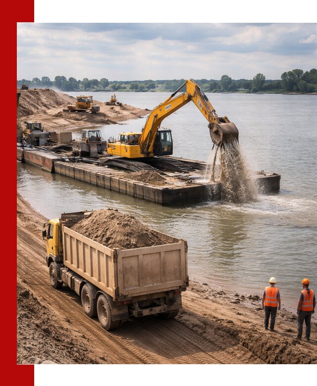 Намывной песок с доставкой в Геленджике оптом и в розницу
