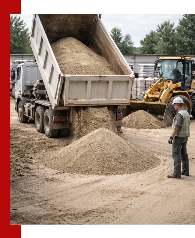 Поставка и доставка песка для бетона в Геленджике
