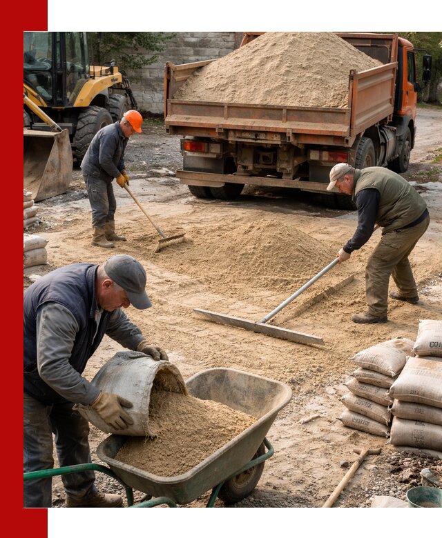 Поставка песка для стяжки в Геленджике с быстрой доставкой