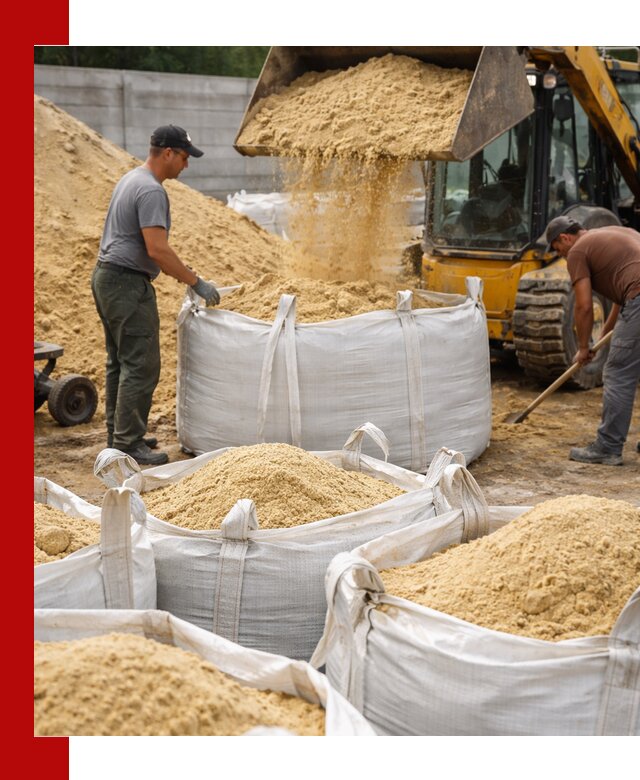 Поставка качественного песка для кладки в Геленджике