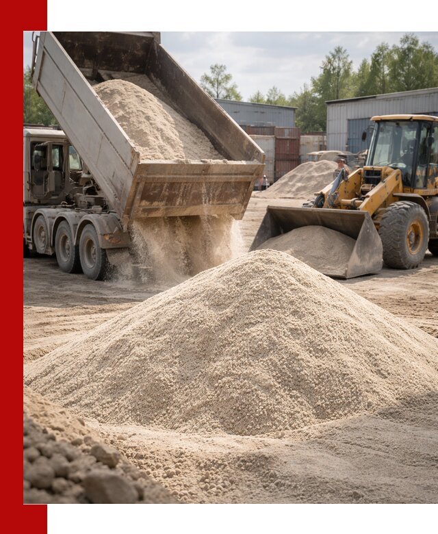 Кварцевый песок с доставкой в Геленджике для строительных работ