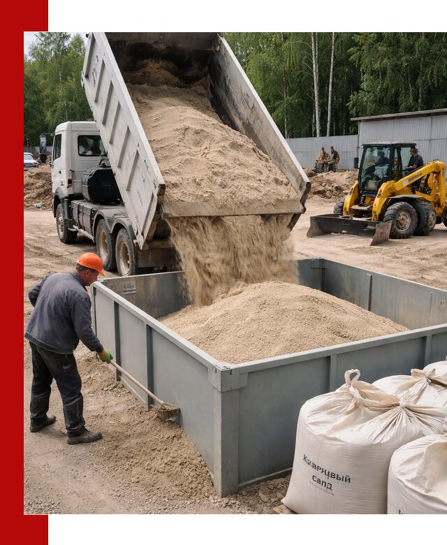 Кварцевый песок для фильтра в Геленджике — доставка и качество