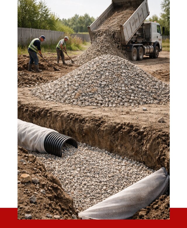 Гравий для дренажа в Геленджике от 2287 р., доставка ПРОНЕРУДГлн