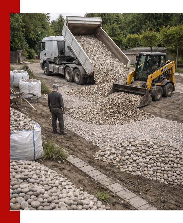 Доставка морской гальки оптом и в розницу в Геленджике