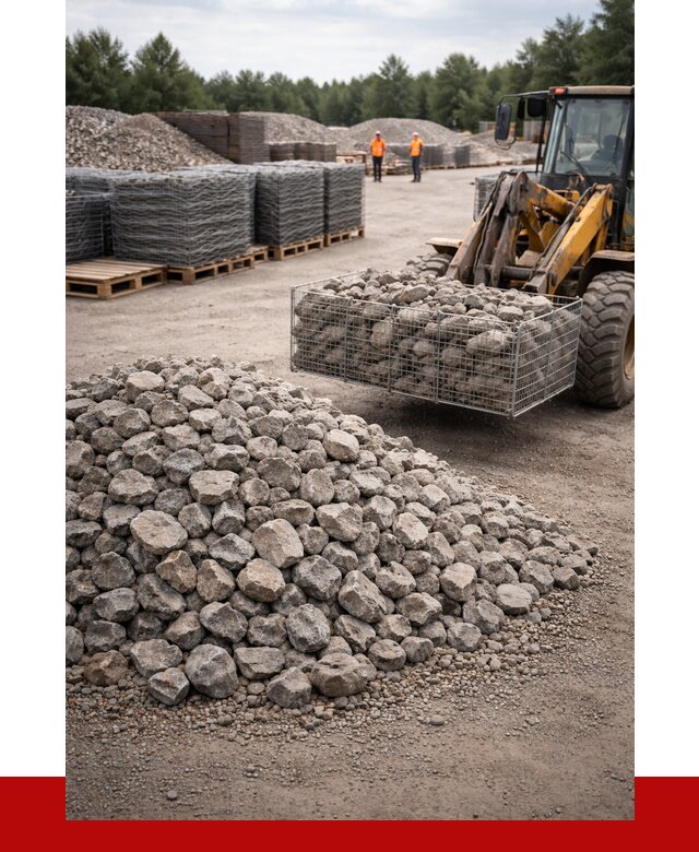 Камень для габионов фракция 70-150 в Геленджике от 4365 р. | ПРОНЕРУДГлн