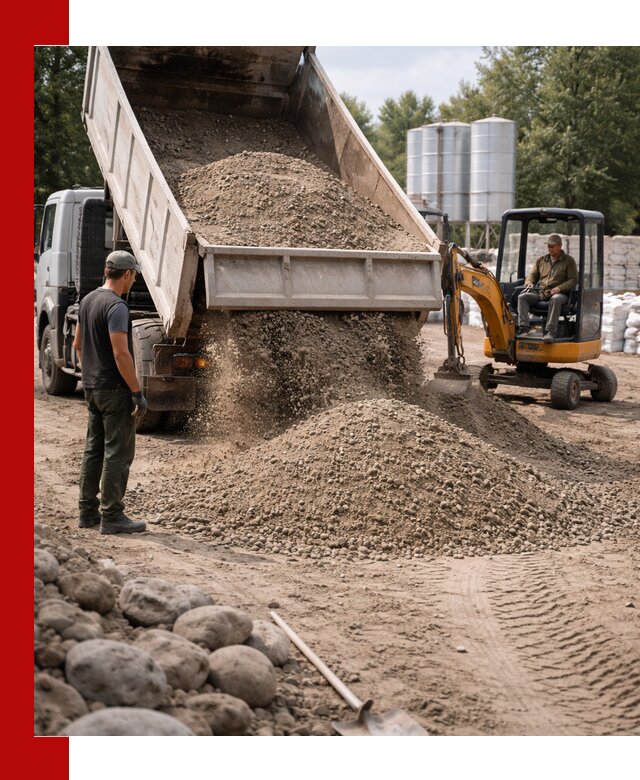 Доставка ПГС С3 в Геленджике самосвалами и миксерами