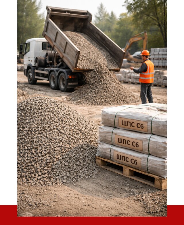 ЩПС С6 в Геленджике с доставкой от 2287 р. за куб | ПРОНЕРУДГлн