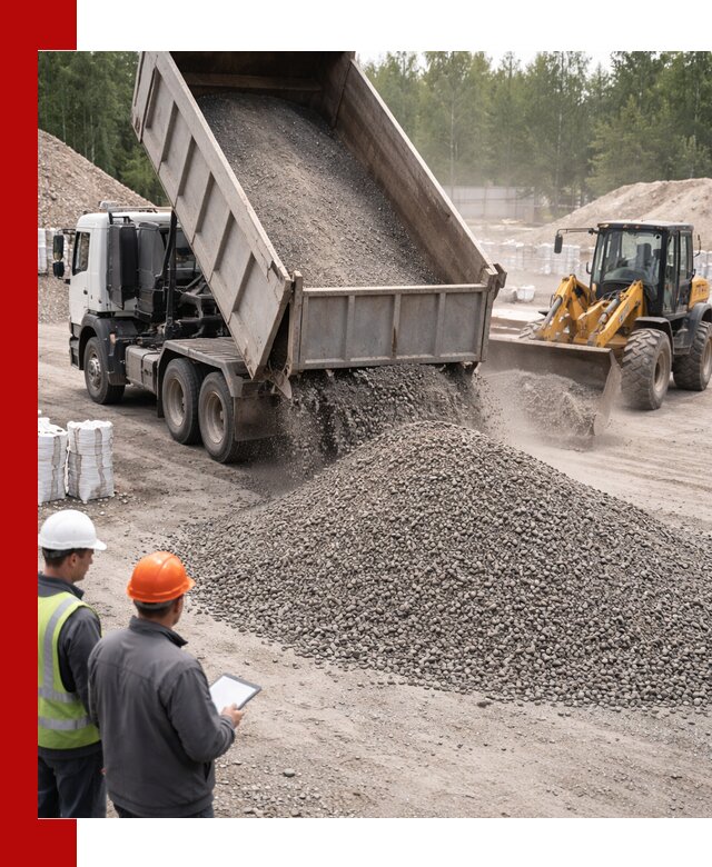 Доставка и продажа гранитного отсева 0-10 в Геленджике