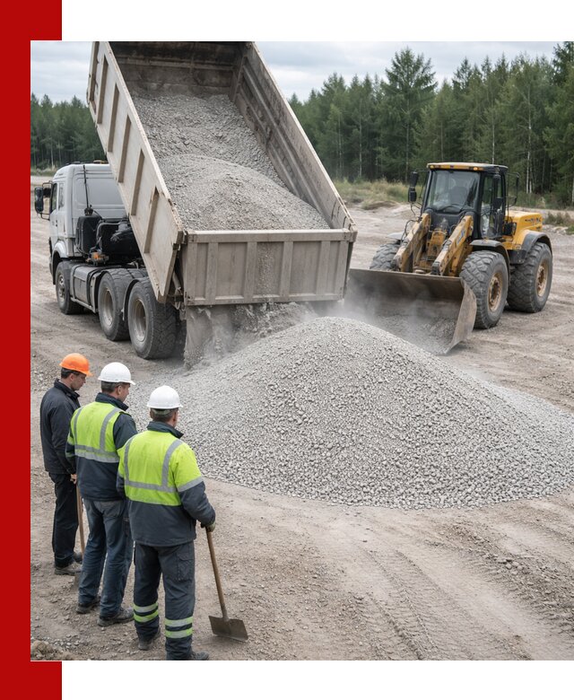 Известняковый отсев 0-5 доставка в Геленджике быстро и выгодно