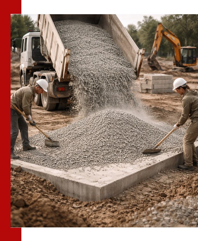 Доставка и продажа отсева для бетона в Геленджике