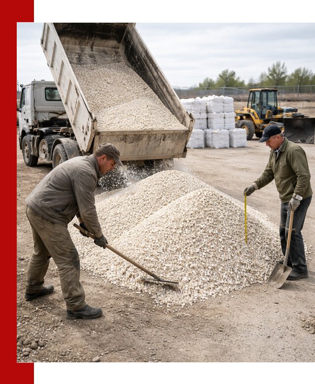 Мраморная крошка с доставкой и разгрузкой в Геленджике