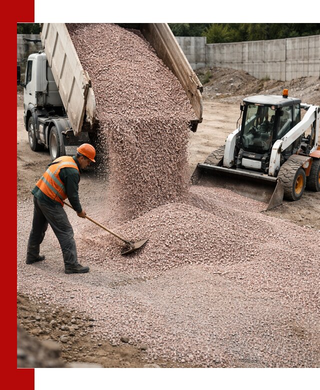 Крошка розовый гранит с доставкой в Геленджике от производителя