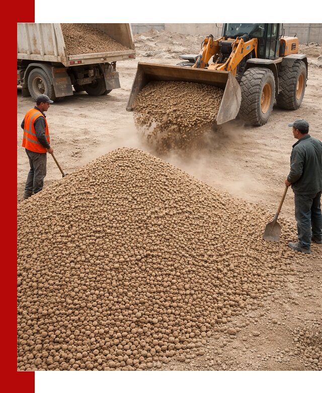 Керамзит фракция 10-20 с доставкой в Геленджике