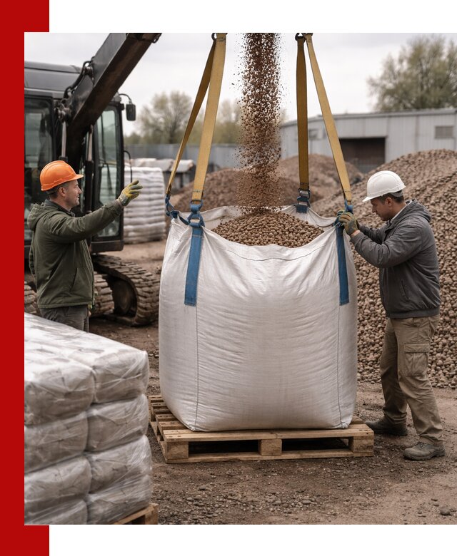 Керамзит в биг-бегах с доставкой в Геленджике