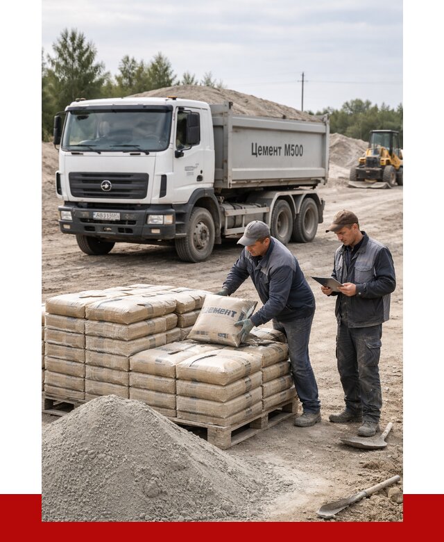 Купить цемент м500 с доставкой в Геленджике от 5405 р. | ПРОНЕРУДГлн