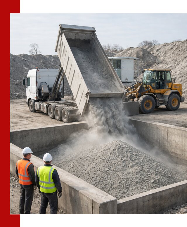 Доставка цемента навалом в Геленджике крупными партиями