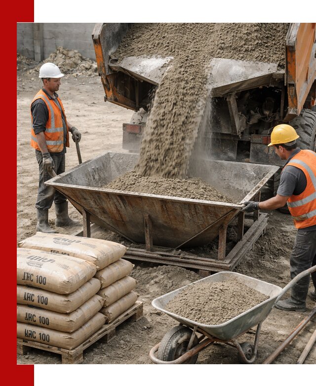 Доставка цементно-песчаной смеси М100 в Геленджике