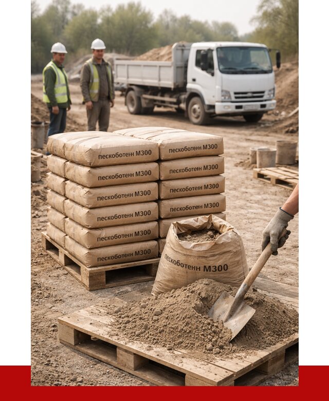 Пескобетон М300 в Геленджике с доставкой от 4833 р. за куб | ПРОНЕРУДГлн