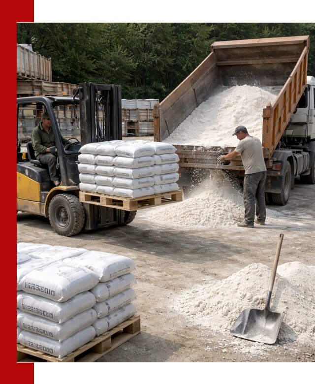 Доставка строительной извести оптом и в розницу в Геленджике